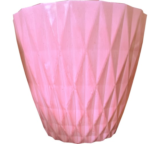 Горшок Репка H166pw Бокал с бриллиантами розовая с белым глазурь14,7 л. 46460 1