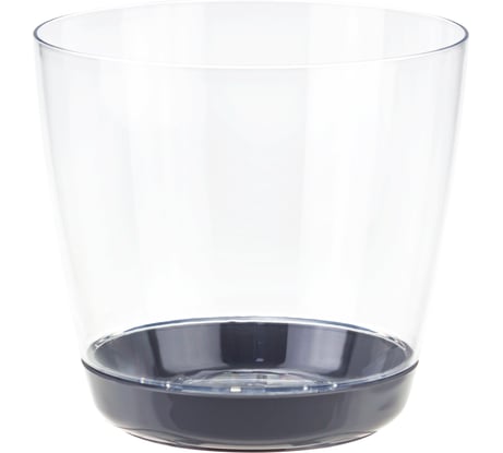 Кашпо с поддоном IDEA ОРХИДЕЯ D140мм, 1.5л М 3050 Прозрачный