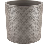 Кашпо IDEA ЭТНА D380 мм, 24 л с вставкой французcкий серый М 3185 французcкий серый