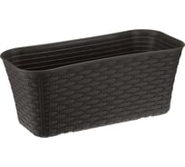 Балконный ящик IDEA РОТАНГ 400 М 3225 коричневый ротанг