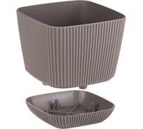 Кашпо IDEA ПИКАНТО 150x150мм, 1.8лМ 3209 французcкий серый