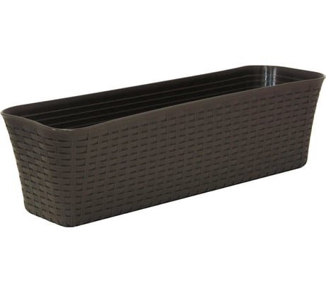 Балконный ящик IDEA РОТАНГ 600 М 3226 коричневый ротанг