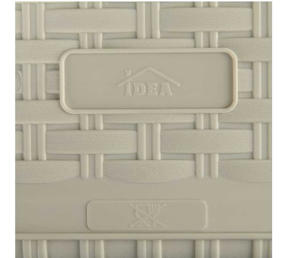 Балконный ящик IDEA РОТАНГ 600 М 3226 белый ротанг