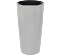 Кашпо IDEA ПИЛАР круглое, D390, H750 мм, 23/69л, с вкладышем, М 3088 Смоки