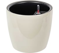 Кашпо IDEA АНФА D280 мм, с вставкой и с автополивом М 3233 Кремовый 34086637
