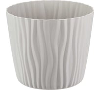 Кашпо IDEA ВОЛНА D160 мм, 2 л, с вкладышем М 3188 Кремовый