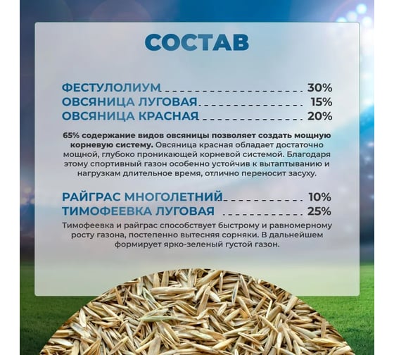 Семена Газона Спортивный Сила Суздаля 25 кг 4630249441829