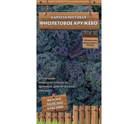 Капуста листовая Агрохолдинг ПОИСК Фиолетовое кружево (А) 0.1 гр 794731