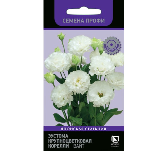 Эустома крупноцветковая Агрохолдинг ПОИСК Корелли Вайт 5шт 808342 1