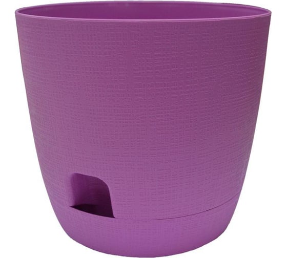 Горшок для цветов с поддоном Тек-А-Тек Twist d=15,5 1.9 Л. сирень 310-33 1