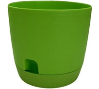 Горшок для цветов с поддоном Тек-А-Тек Twist d=24 7.3 Л. зеленый 330-36 34196359