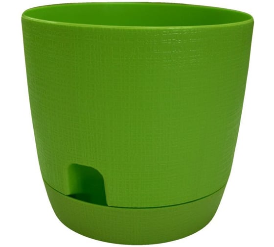 Горшок для цветов с поддоном Тек-А-Тек Twist d=24 7.3 Л. зеленый 330-36 1