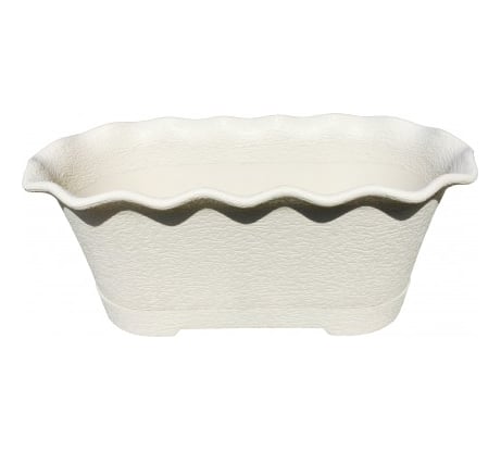 Горшок цветочный балконный Тек-А-Тек Le Fleur 40 см, кремовый 406-6