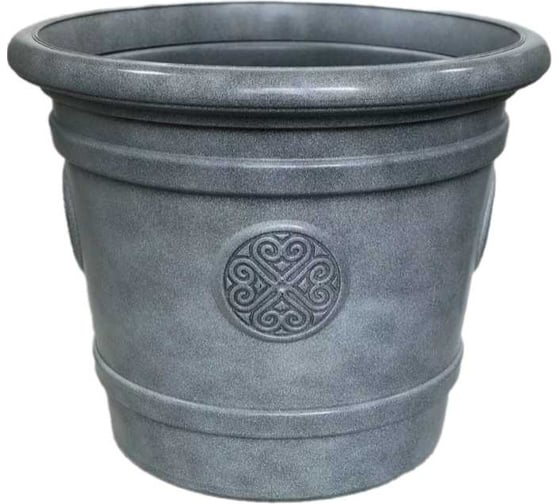 Горшок-кашпо для цветов Тек-А-Тек Medallion d=61 см, 80 л, графит Е 80-8