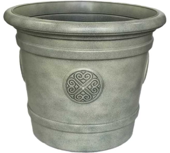 Горшок-кашпо для цветов Тек-А-Тек Medallion d=61 см, 80 л, фисташковый Е 80-9