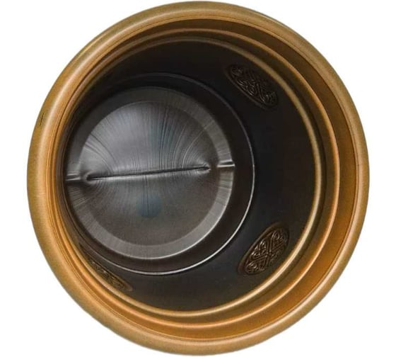 Горшок-кашпо для цветов Тек-А-Тек Medallion d=61 см, 80 л, оранжевый Е 80-6
