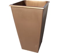 Горшок для цветов Тек-А-Тек Carre 26x26 см, 19л(10,5л) бронза кор 1300-3