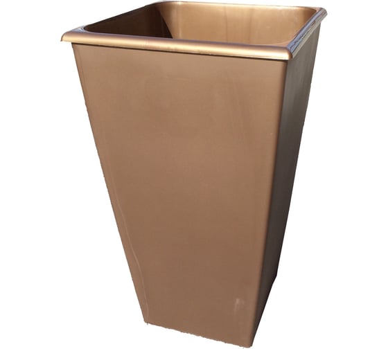 Горшок для цветов Тек-А-Тек Carre 26x26 см, 19л(10,5л) бронза кор 1300-3 1