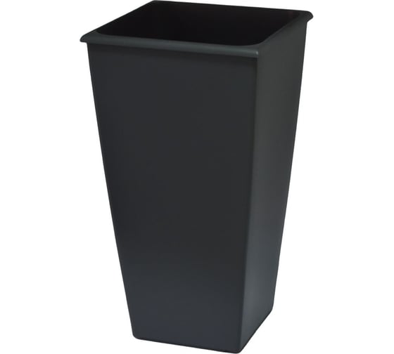 Горшок для цветов Тек-А-Тек Carre 26x26 см, 19л(10,5л) графит 1300-22