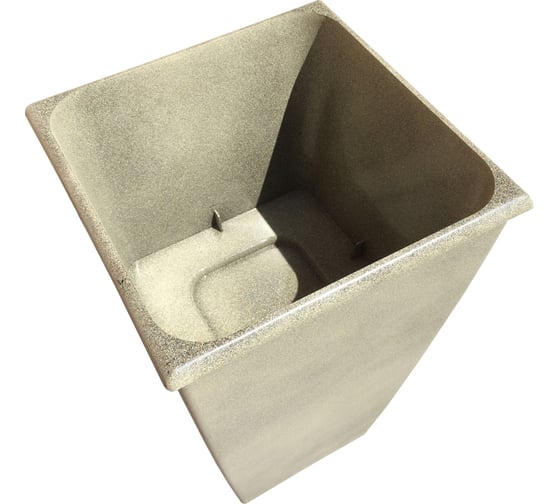 Горшок для цветов Тек-А-Тек Carre 26x26 см, 19л(10,5л) графит 1300-22