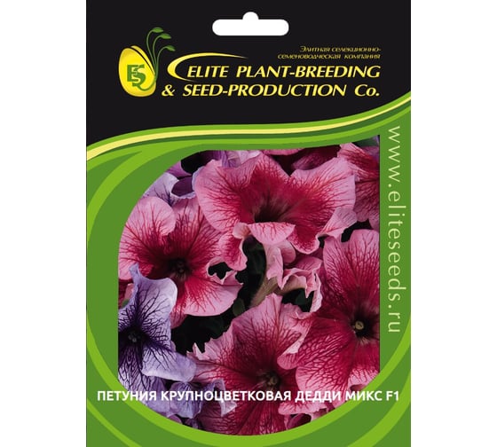 Петуния ELITE PLANT-BREEDING & SEED PRODUCTION Co. крупноцвет Дедди F1 МИКС 50 шт ЭС мини 1999949371 1