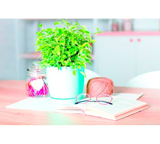 Горшок для цветов GARDENPLAST ФРЕЗИЯ №2 мятный, высота 170мм, 4814132003152 00026