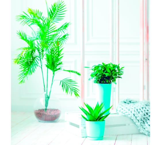 Горшок для цветов GARDENPLAST ФРЕЗИЯ №2 мятный, высота 170мм, 4814132003152 00026
