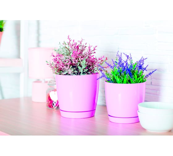Горшок для цветов GARDENPLAST ФРЕЗИЯ №2 лиловый, высота 170мм, 4814132003169 00027