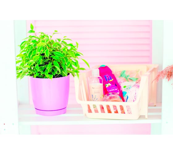 Горшок для цветов GARDENPLAST ФРЕЗИЯ №2 лиловый, высота 170мм, 4814132003169 00027