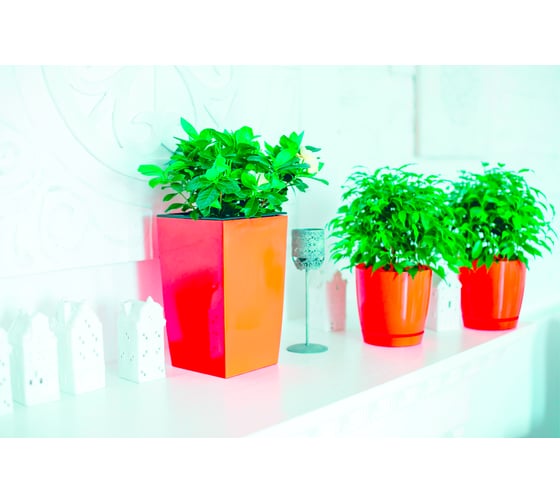Горшок для цветов GARDENPLAST ФРЕЗИЯ №2 апельсин, высота 170мм, 4814132001035 61001