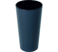 Кашпо для цветов GARDENPLAST КАМЕЛИЯ со вставкой, высота 260мм, графит 4814132001295 63010