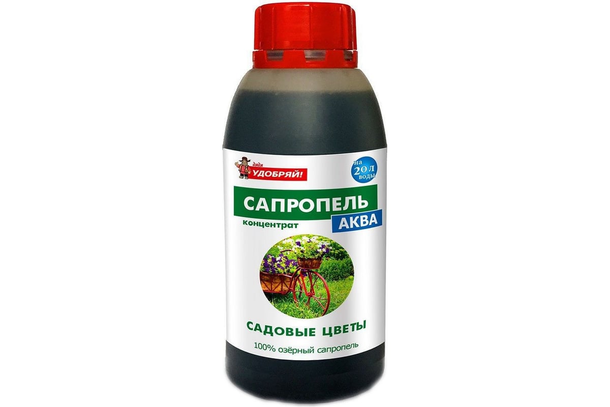 Удобрение Viva Сапропель-Аква Садовые цветы, концентрат 0,5 л ...