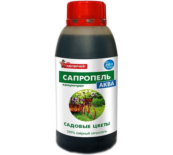 Удобрение Viva Сапропель-Аква Садовые цветы, концентрат 0,5 л 4610014744164