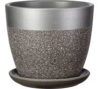 Горшок ООО КОМПОЗИТ ГОЛДЕН серый бутон №6 КБ-Б6-286-22