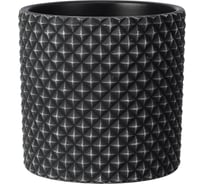 Горшок ООО КОМПОЗИТ Грань темно-серый цилиндр №2 КБ-Ц2-217-72