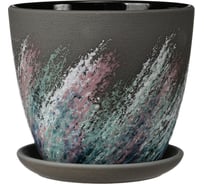 Горшок ООО КОМПОЗИТ Живопись черный крокус №3 КС-К3-203-15