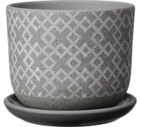 Горшок ООО КОМПОЗИТ Кросс серый бук №3 КС-Бук3-282-22