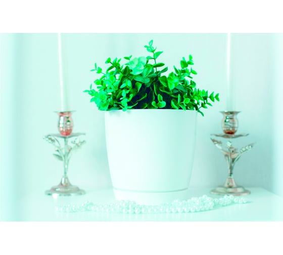 Горшок для цветов GARDENPLAST ФРЕЗИЯ №2 белый, высота 170мм, 4814132001103 61008