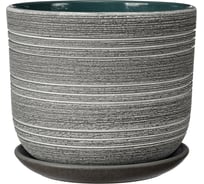 Горшок ООО КОМПОЗИТ Лофт серо-белый бук №2 КС-Бук2-25-71