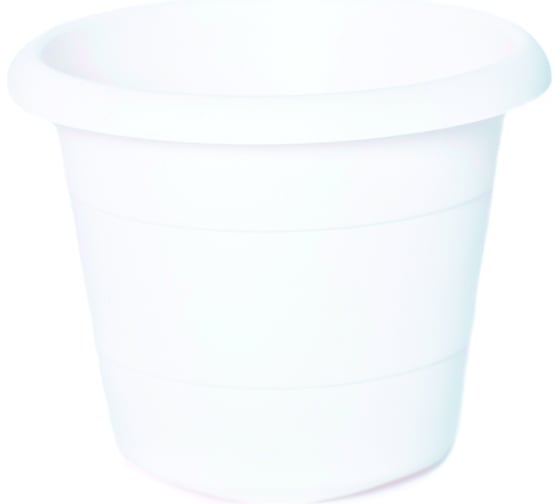 Горшок GARDENPLAST Примула №2 пластмассовый, белый, d=305, h=310, 19,5 л 4814132003374 00050 1
