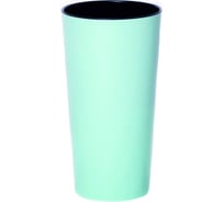 Кашпо для орхидей GARDENPLAST КАМЕЛИЯ со вставкой, мятный,высота 260мм, 4814132003305 00042