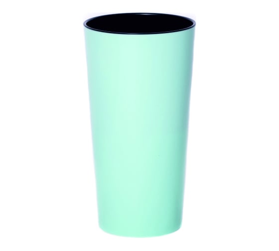 Кашпо для орхидей GARDENPLAST КАМЕЛИЯ со вставкой, мятный,высота 260мм, 4814132003305 00042 1