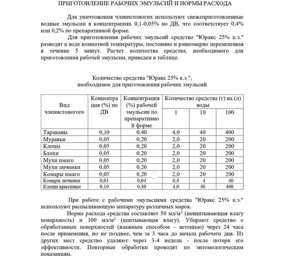 Средство от насекомых Форссайт Юракс, 100мл 4687201865414