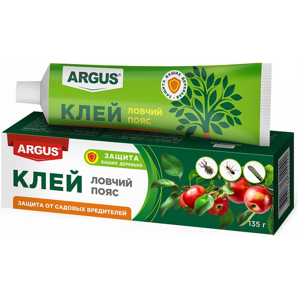 Клей ловчий пояс для деревьев от садовых вредителей Argus GARDEN туба ...