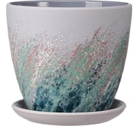 Горшок ООО КОМПОЗИТ Живопись сиреневый крокус №2 КС-К2-203-54