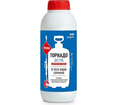 Универсальное средство всех видов сорняков Avgust Торнадо экстра 1000мл 4606696011878