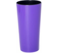 Кашпо для цветов со вставкой GARDENPLAST КАМЕЛИЯ фиолетовый, высота 260 мм, 4814132003336 00045