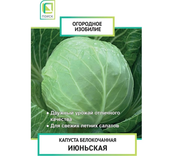 Капуста белокочанная Агрохолдинг ПОИСК Июньская 0,5гр ОИ 705988 1