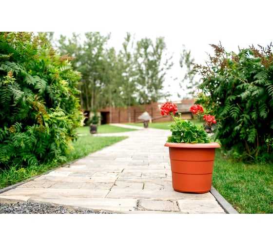 Пластмассовый горшок GARDENPLAST Примула d=270 мм, h=220, 7л, терракот 4814132001912 82002
