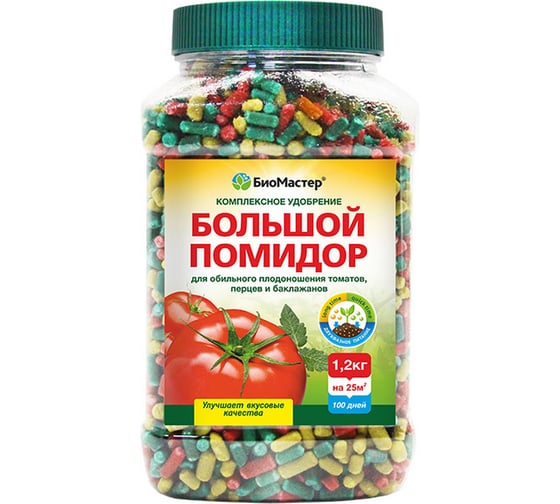 Комплексное минеральное удобрение БиоМастер Большой помидор 1,2 кг 4640259908885 1